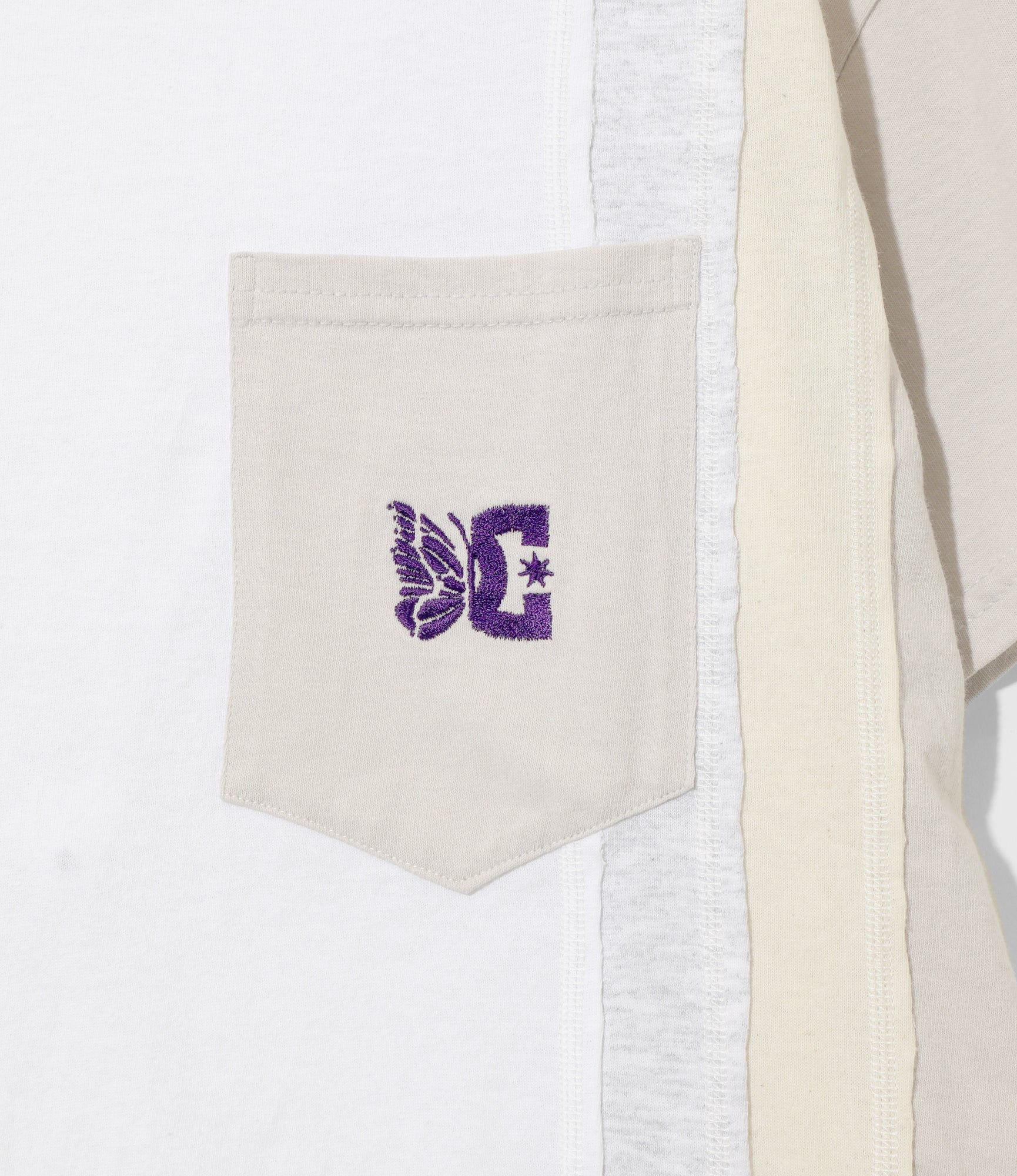 NEEDLES x DC SHOE / 7 Cuts S/S Tee - Solid / Fade