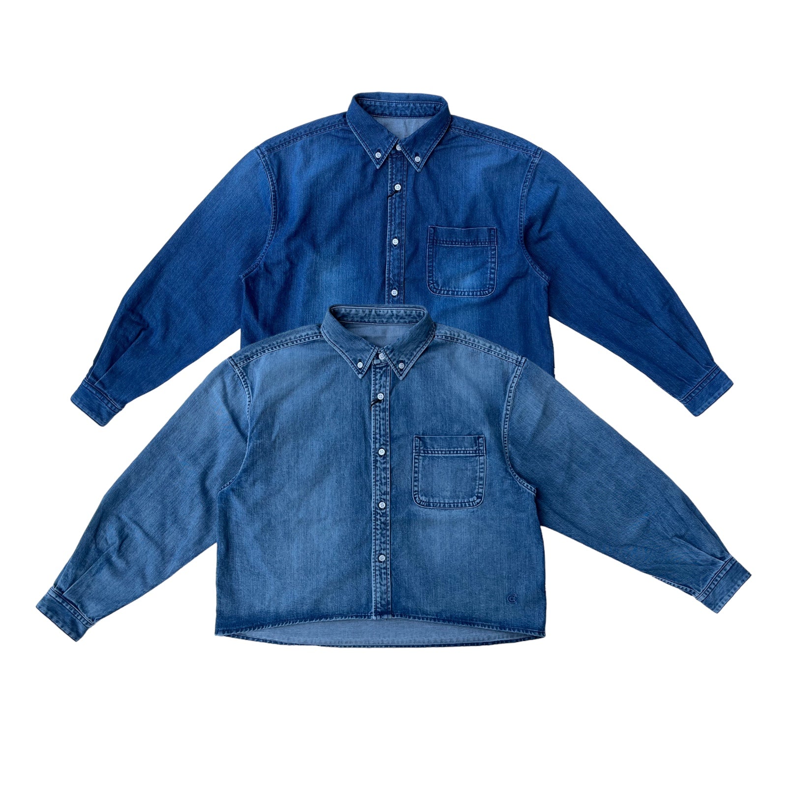 AKIKO OGAWA X COLONY CLOTHING / LADIES CROPPED DENIM SHIRT SHC-4001