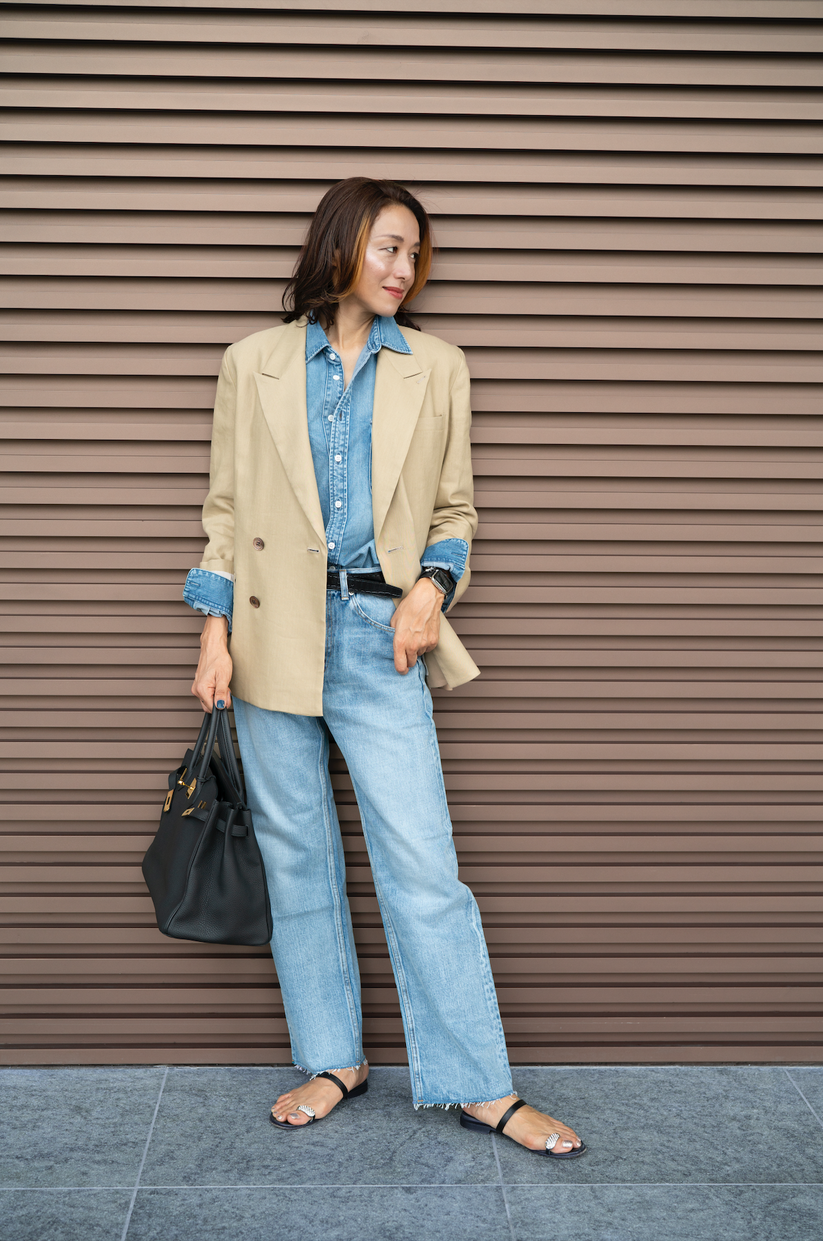 AKIKO OGAWA X COLONY CLOTHING / DOUBLE BREASTED BIG JACKET JKC-1001