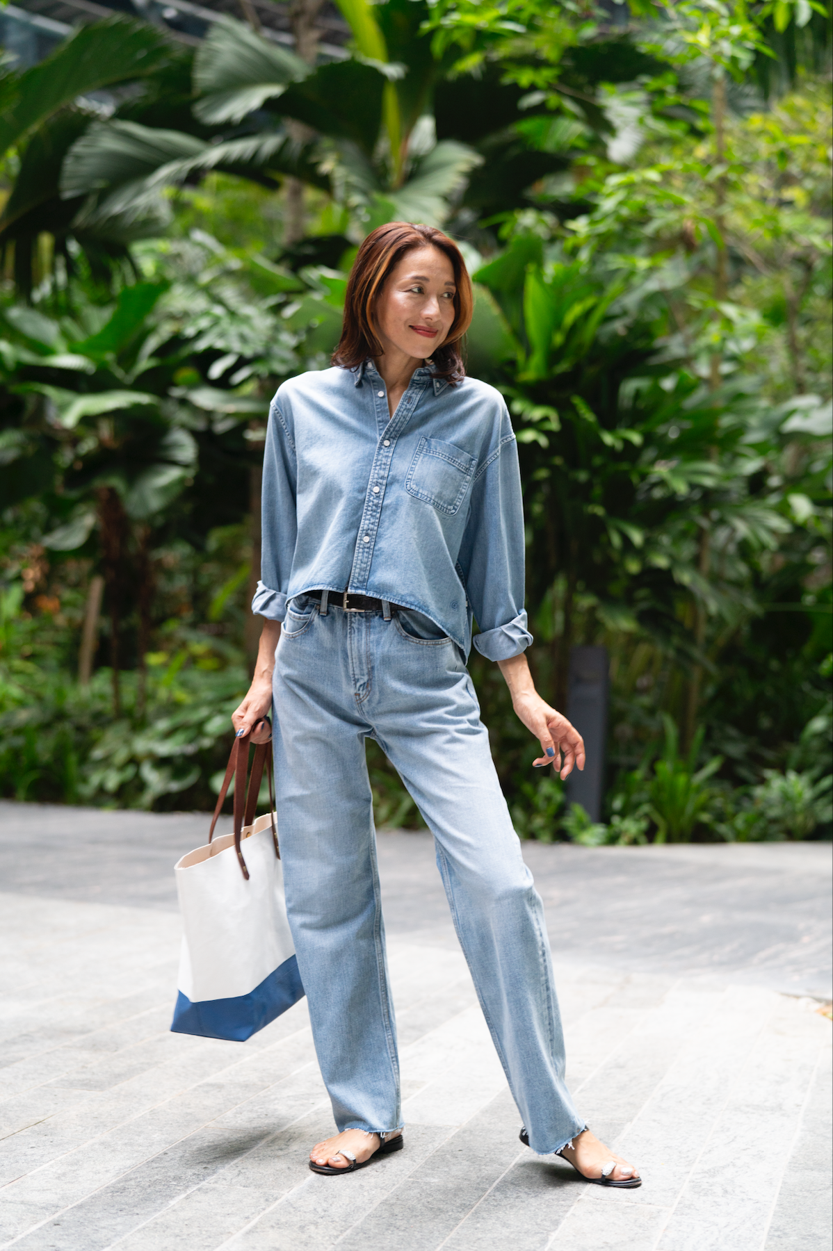 AKIKO OGAWA X COLONY CLOTHING / UNISEX DENIM SHIRT SHC-4002M