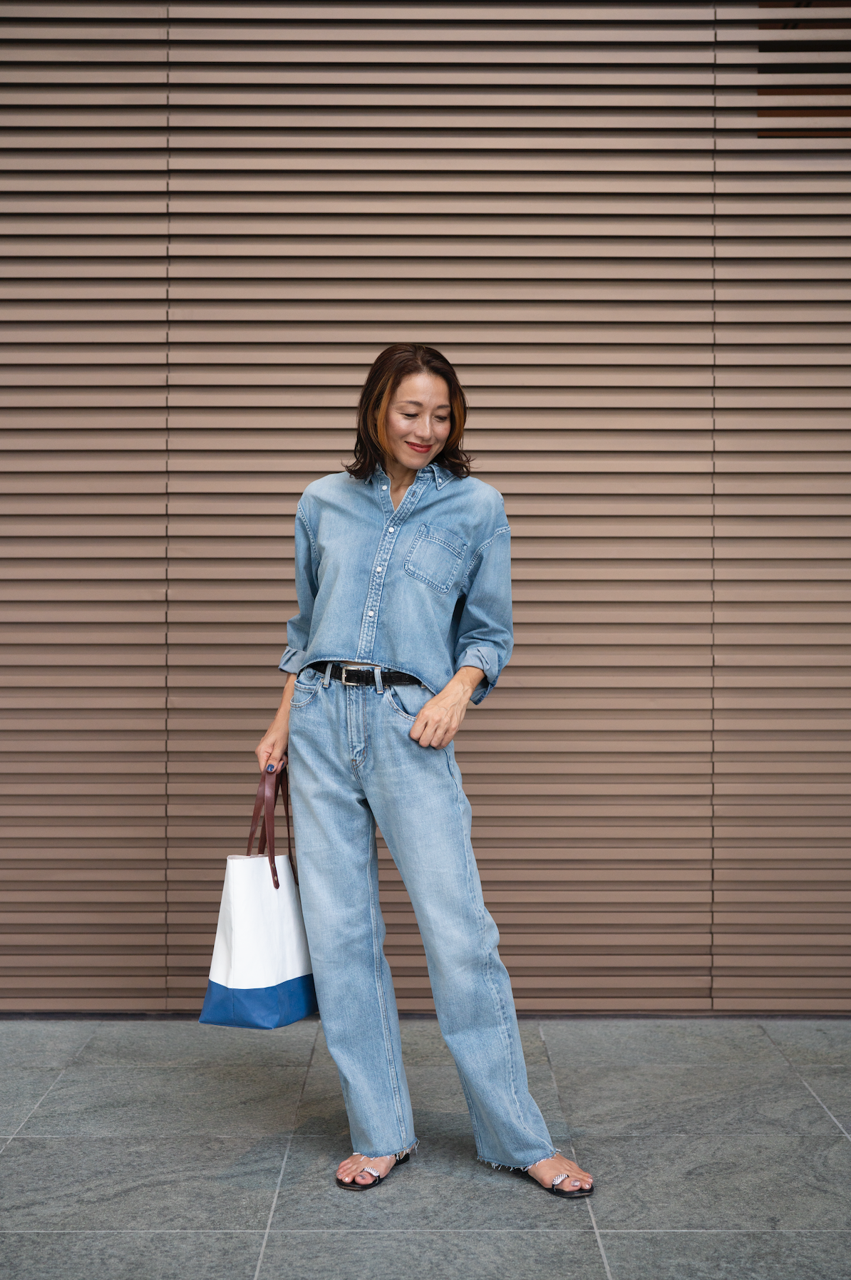 AKIKO OGAWA X COLONY CLOTHING / UNISEX DENIM SHIRT SHC-4002M