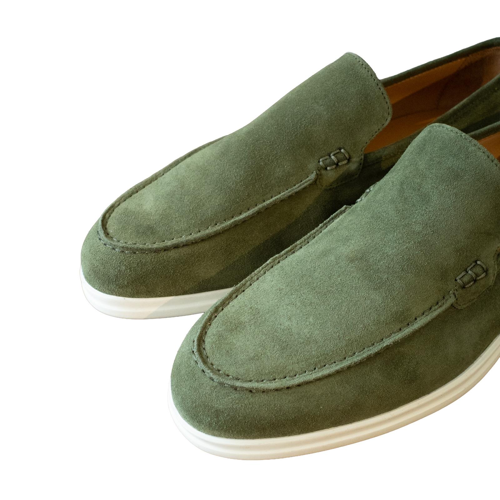 COLONY CLOTHING / GREEN SUEDE SLIP-ON / CCSE-FW01