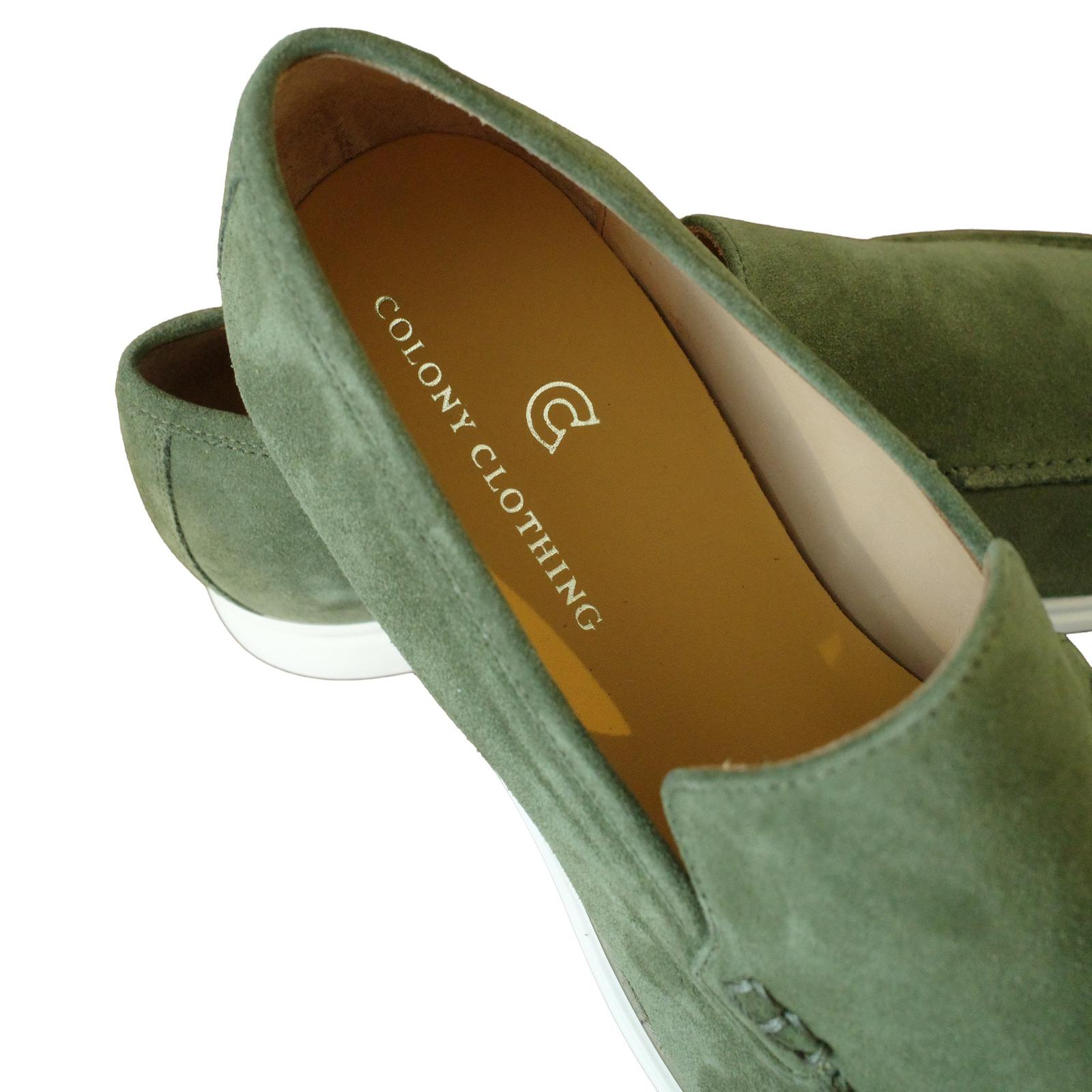 COLONY CLOTHING / GREEN SUEDE SLIP-ON / CCSE-FW01