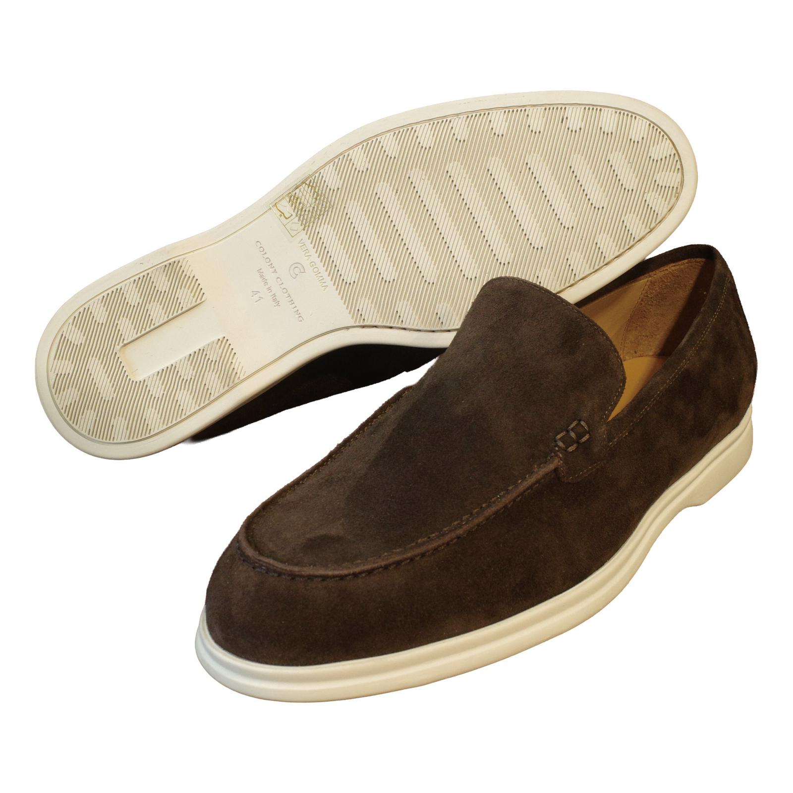 COLONY CLOTHING / DARK BROWN SUEDE SLIP-ON / CCSE-FW01