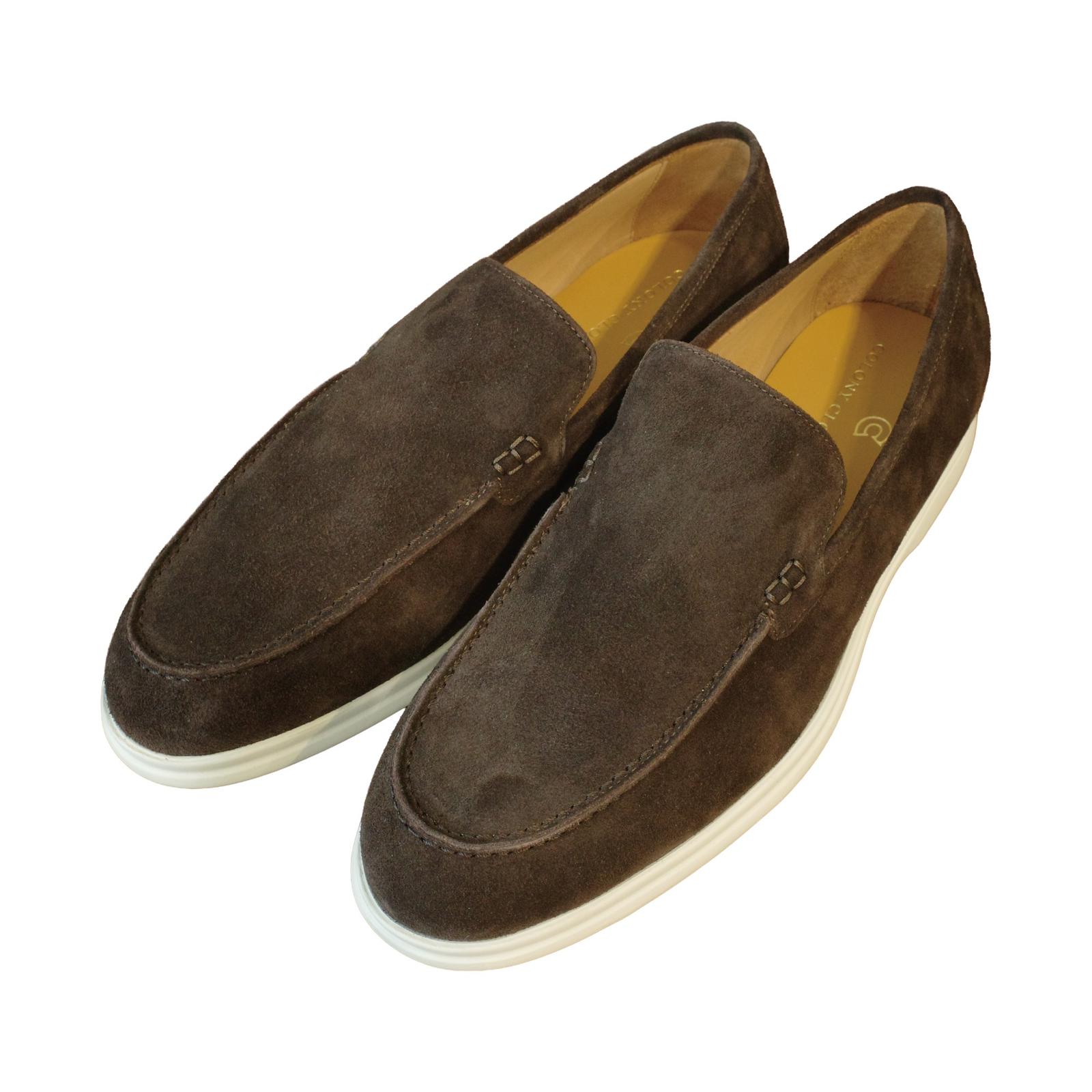COLONY CLOTHING / DARK BROWN SUEDE SLIP-ON / CCSE-FW01