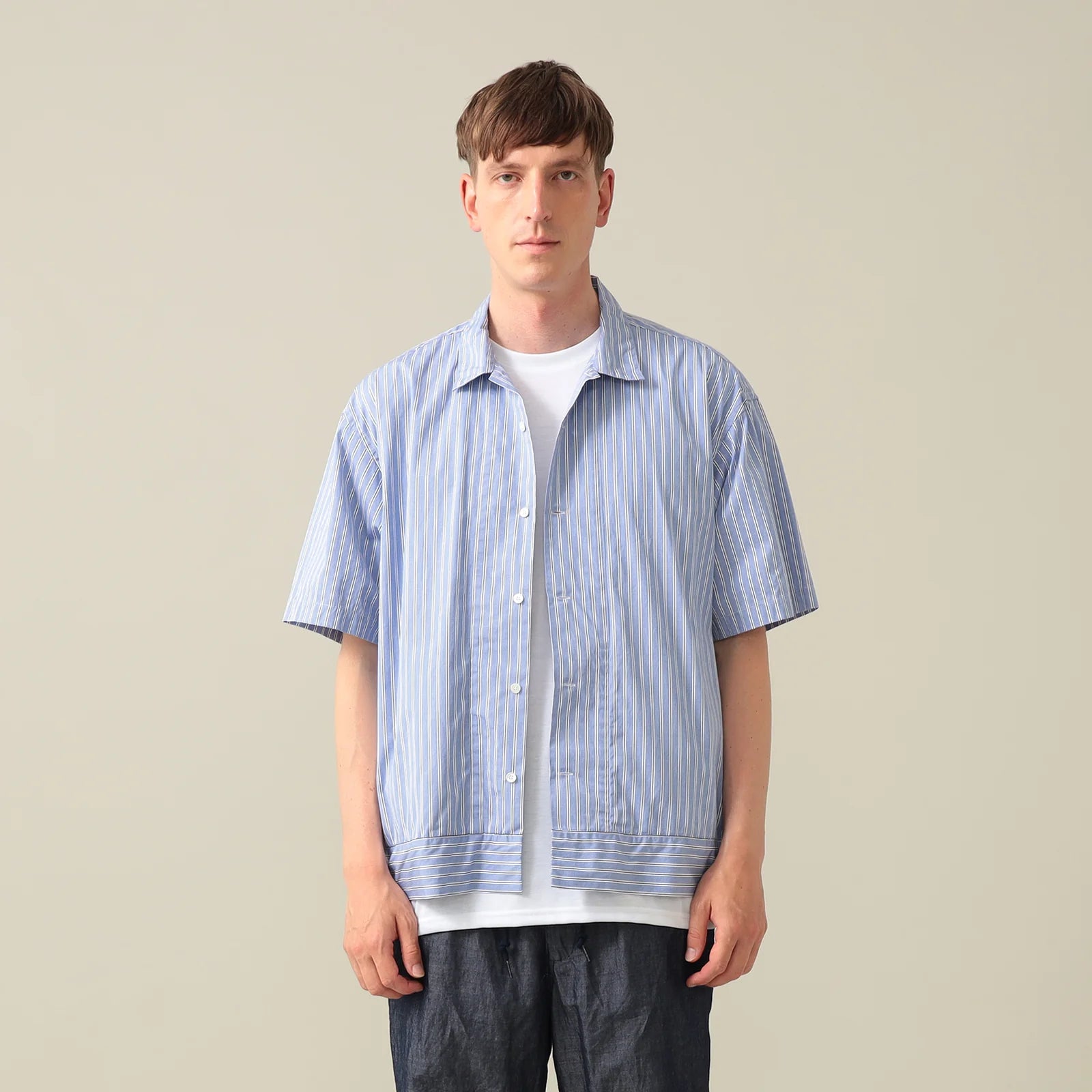 PILGRIM SURF SUPPLY / Claude Striped Short Sleeve Shirt / 3601-0199-065