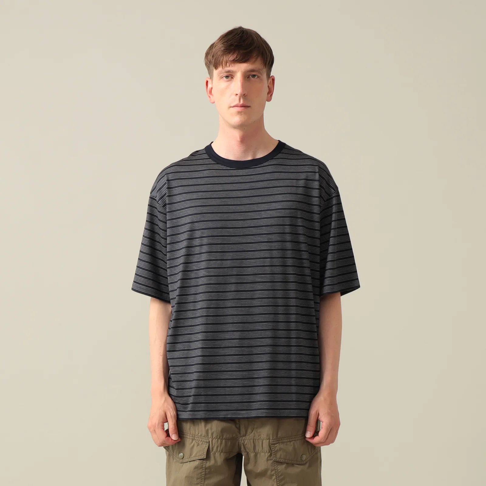 PILGRIM SURF SUPPLY / Cooper Wool Stripe Tee / 3604-0148-458