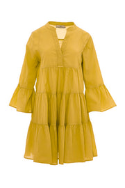 DEVOTION TWINS MUSTARD SHORT DRESS (023.309G)