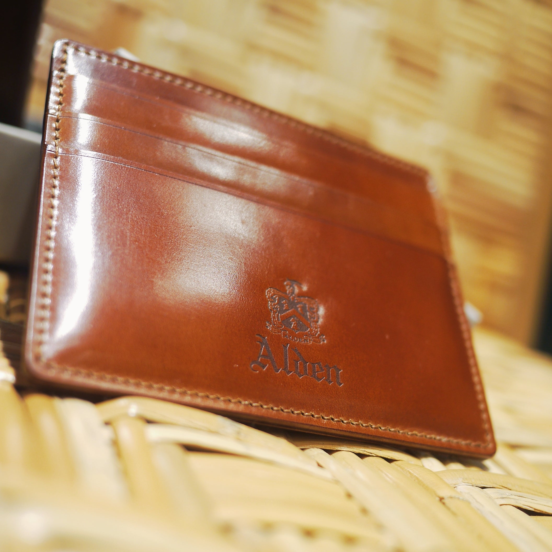 ALDEN LG6005 WHISKEY CORDOVAN CARDCASE