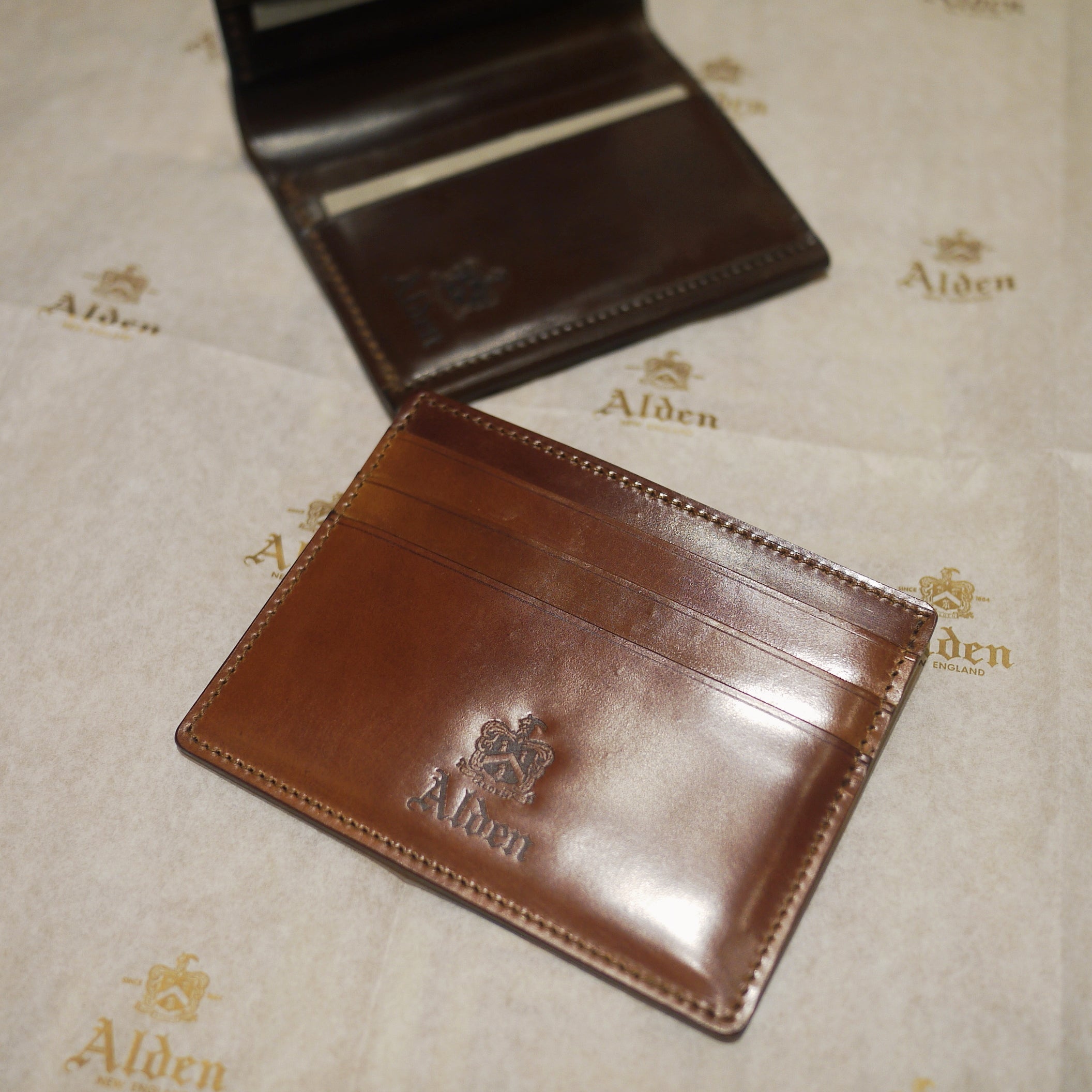 ALDEN LG6005 WHISKEY CORDOVAN CARDCASE