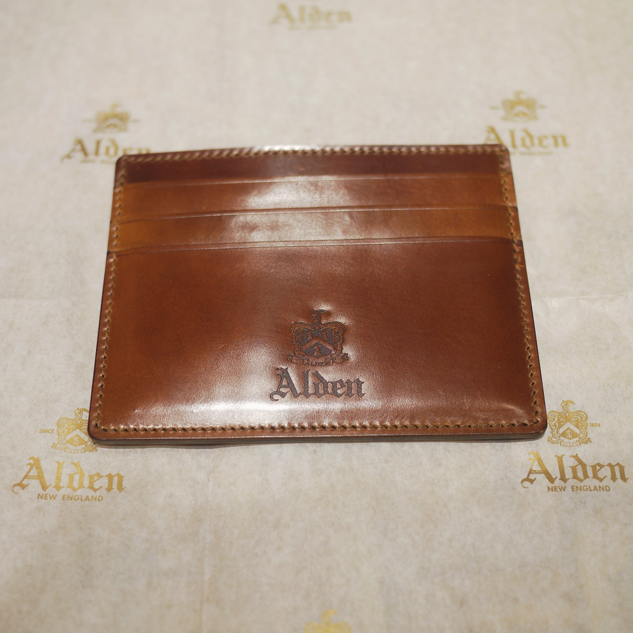 ALDEN LG6005 WHISKEY CORDOVAN CARDCASE