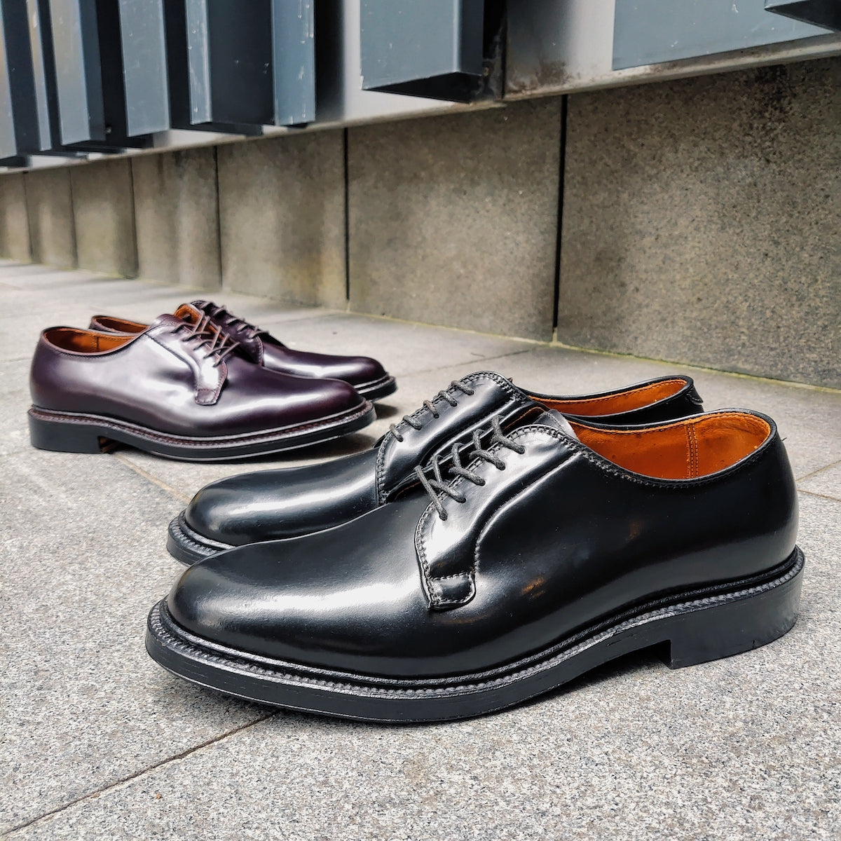 ALDEN 9901 PLAIN TOE BLUCHER SHELL CORDOVAN