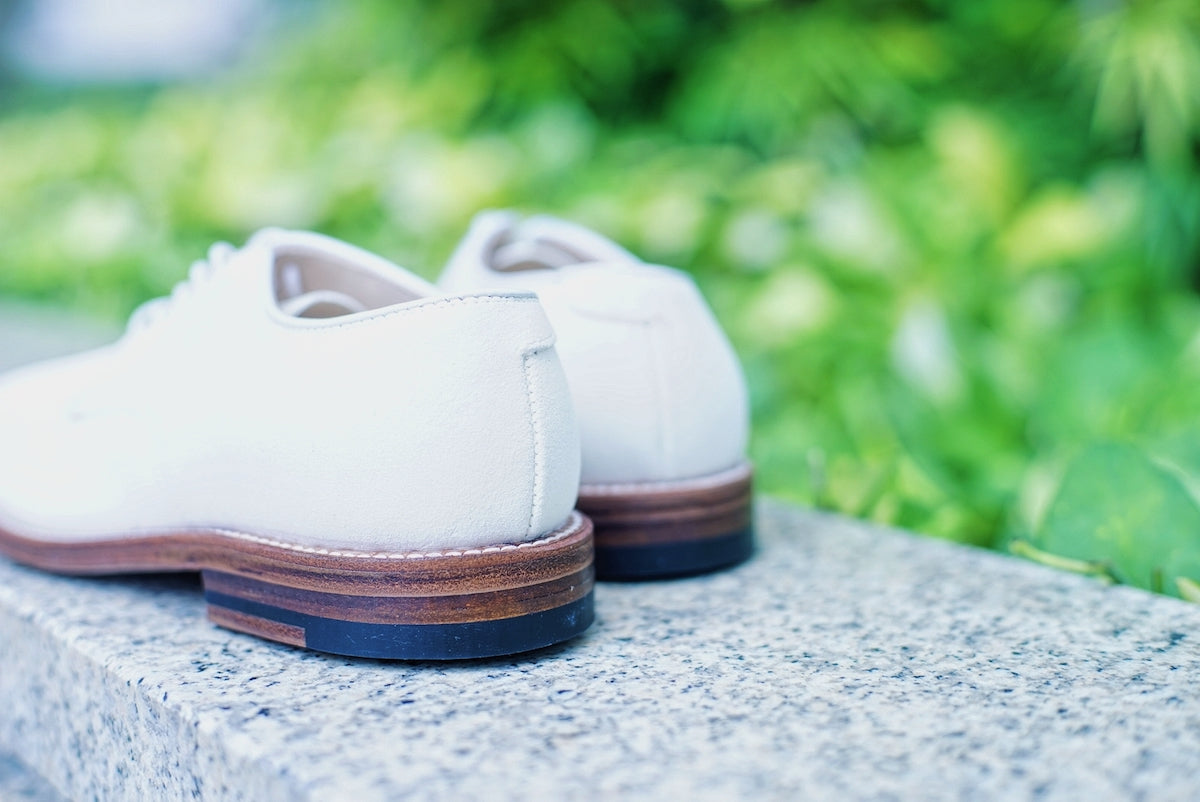 ALDEN A0401F WHITE BUCKS UNLINED PLAIN DOVER