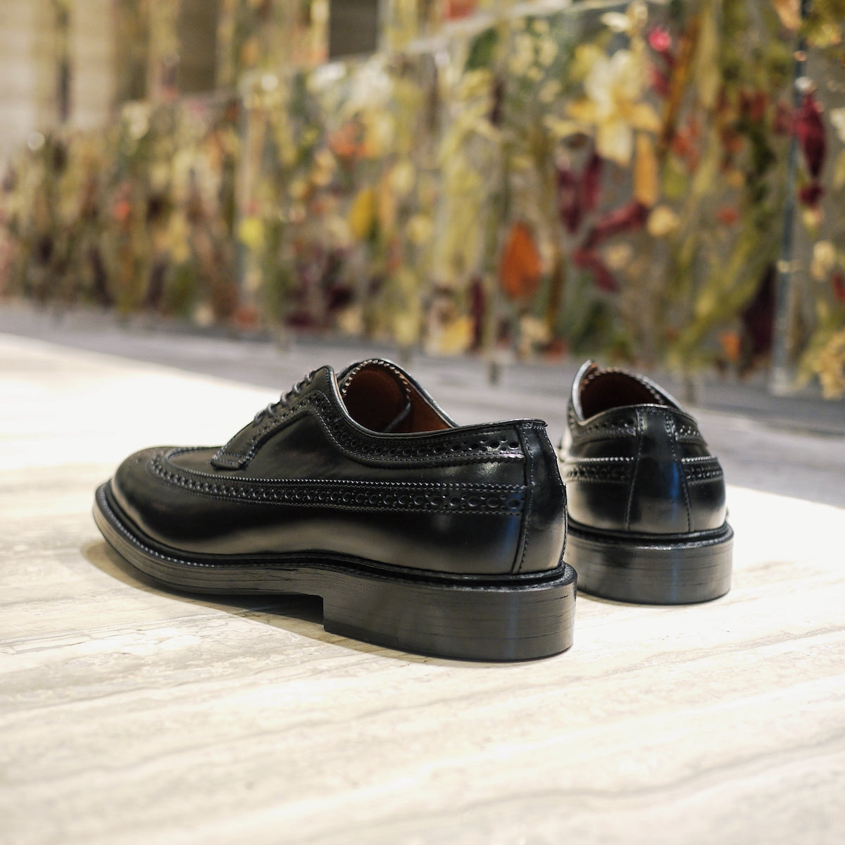 ALDEN 9751 LONG WING BLUCHER BLACK SHELL CORDOVAN