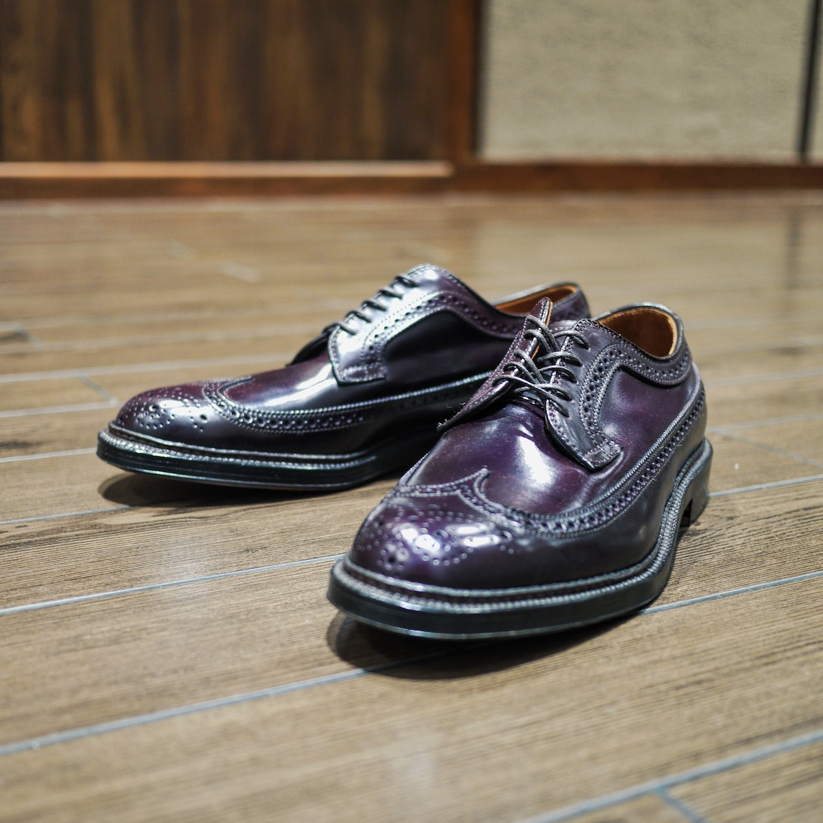 ALDEN 975 LONG WING BLUCHER COLOR #8 SHELL CORDOVAN