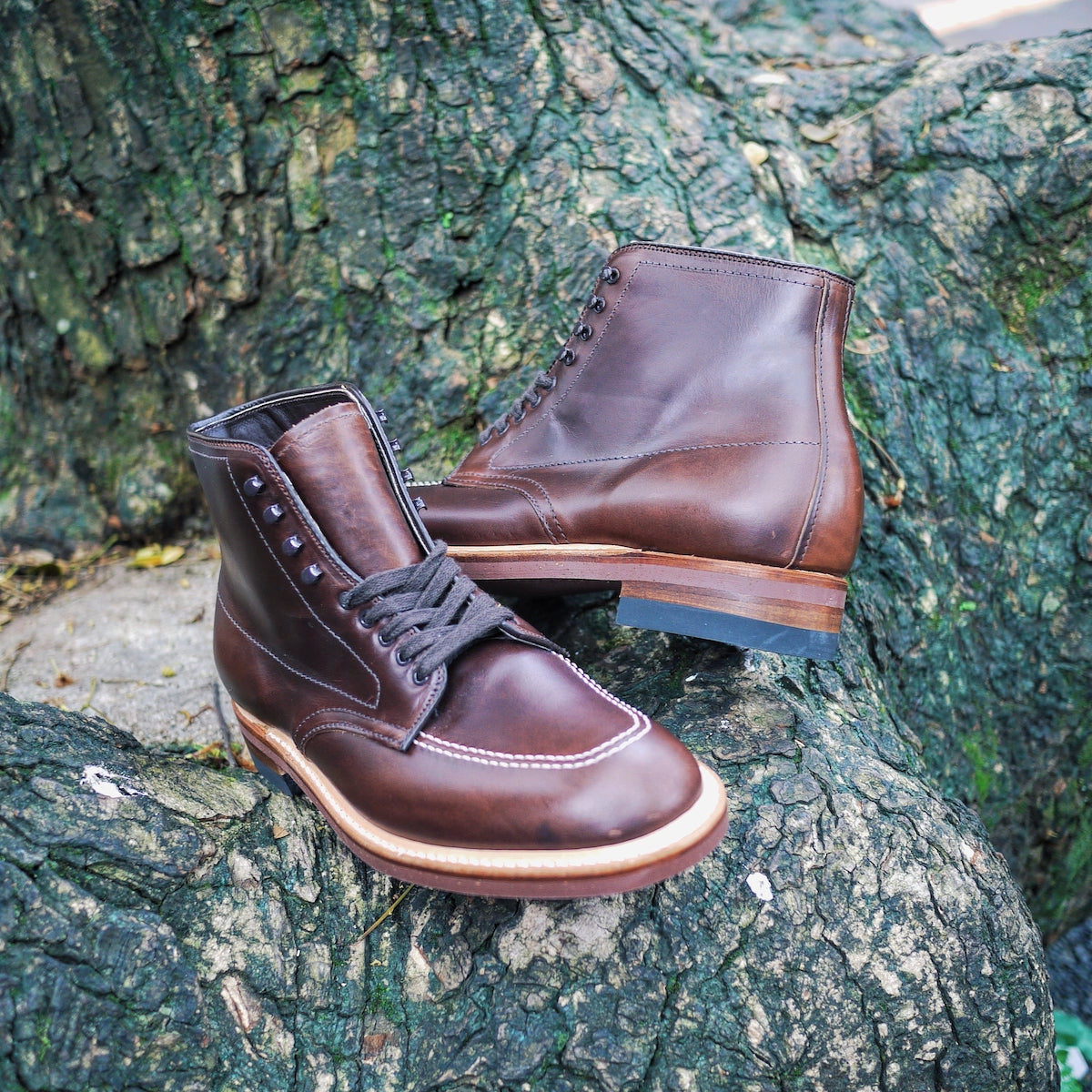 ALDEN 403 INDY BOOT HIGH TOP BROWN CHROMEXCEL BLUCHER