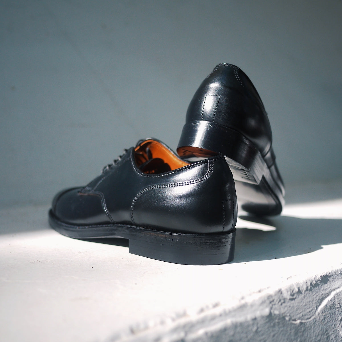 ALDEN 2161 Cap Toe Blucher Black Shell Cordovan