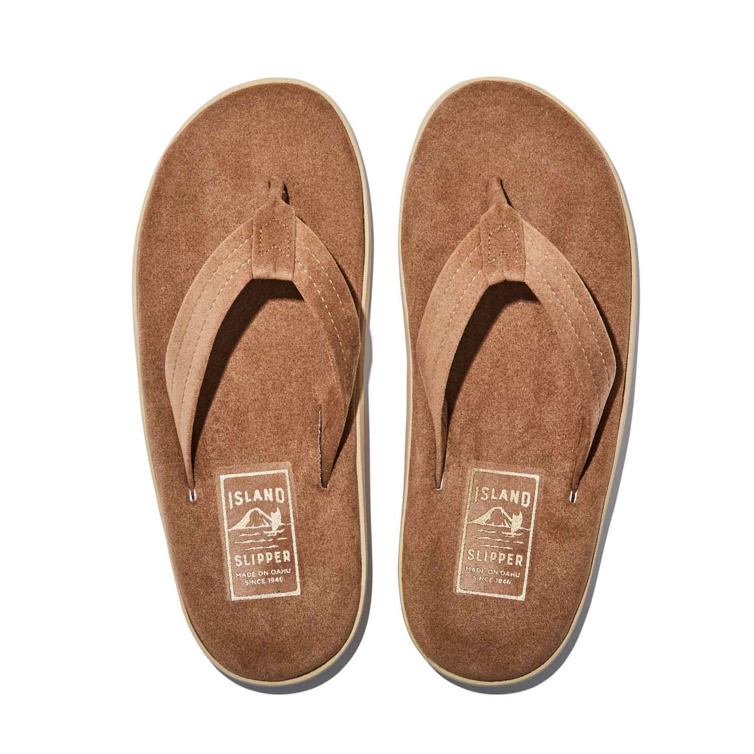 ISLAND SLIPPER PEANUT SUEDE THONG (PT203)
