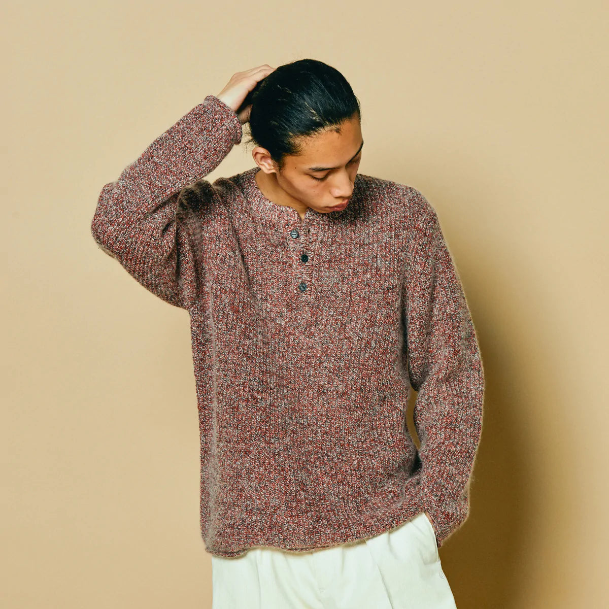 COLONY CLOTHING / HENLEY KNIT / CC2202-KN02