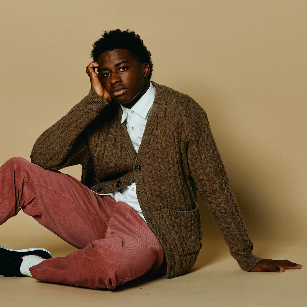 COLONY CLOTHING / CABLE KNIT CARDIGAN / CC2202-KN01