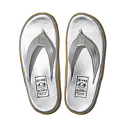 ISLAND SLIPPER CLASSIC SILVER LEATHER THONG (PT202M SILVER)