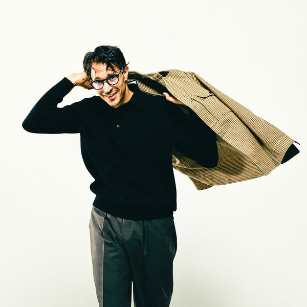 COLONY CLOTHING / MERINO WOOL KNIT POLO / CC21-2-KT01