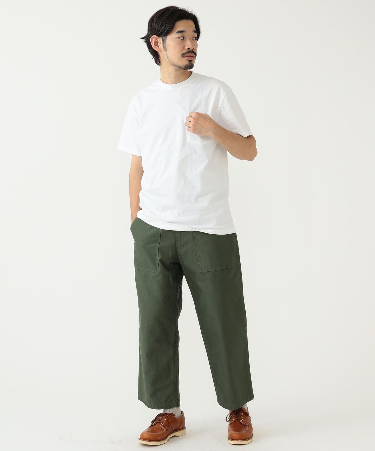 BEAMS PLUS / 2 Pack Pocket Tee / 3804-0039-156