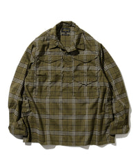 BEAMS PLUS / CHECK ADVENTURE SHIRT 3 (OLIVE)