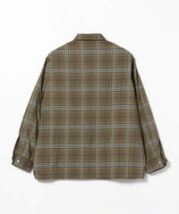 BEAMS PLUS / CHECK ADVENTURE SHIRT 3 (OLIVE)