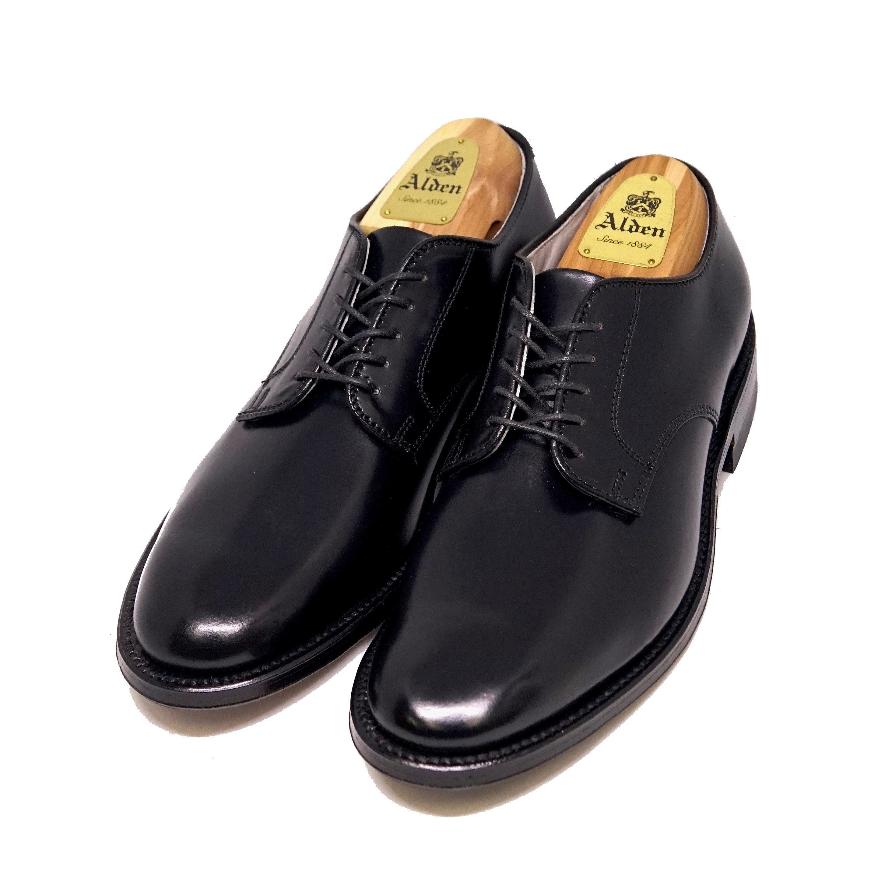 Colony Clothing × Alden A8403F Plain Toe Blucher Black Cordovan
