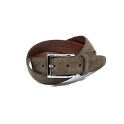 ALDEN MB5215 35MM BROWN SUEDE BELT & BUCKLE