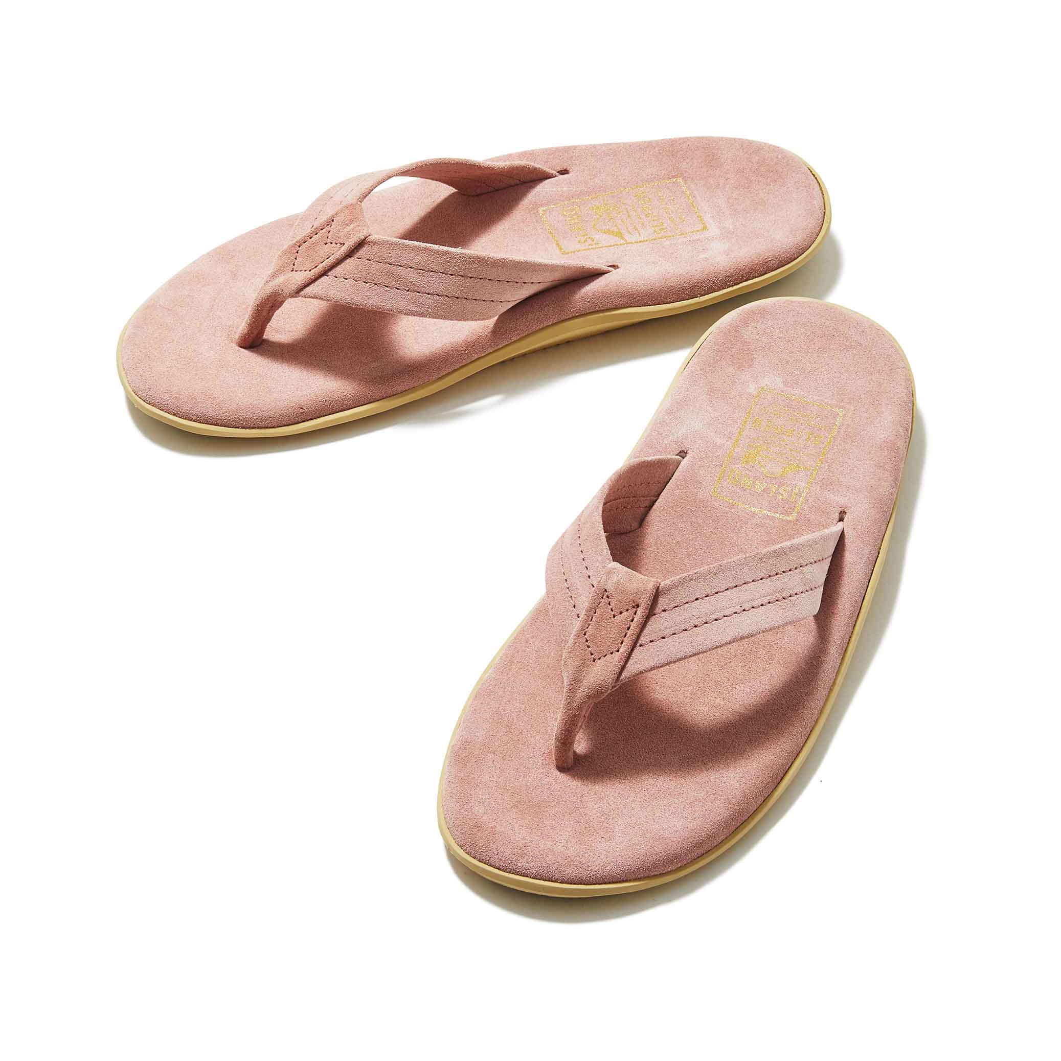 ISLAND SLIPPER / CLASSIC PINK SUEDE THONG PT203