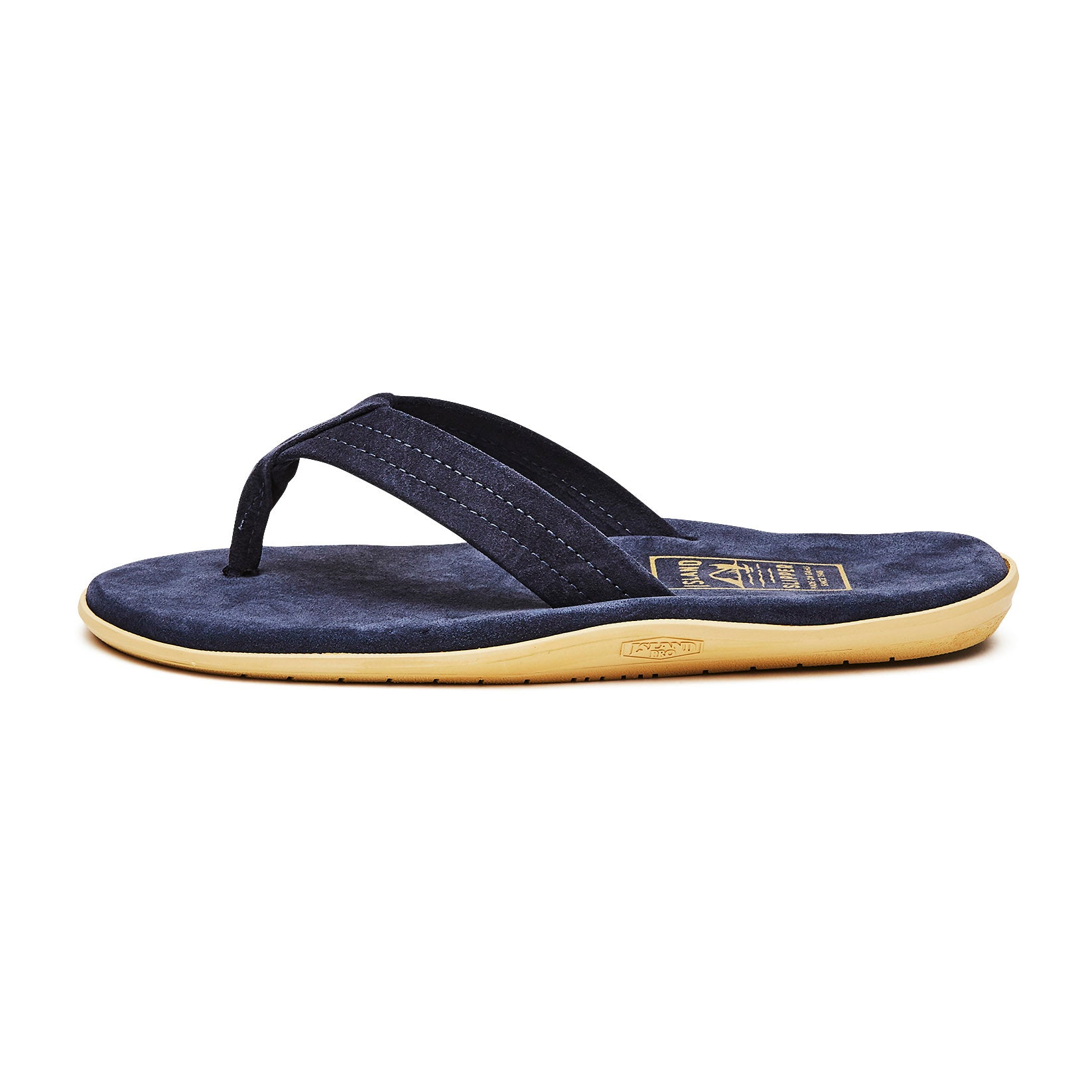 ISLAND SLIPPER CLASSIC SUEDE NAVY THONG SANDALS (PT203) – COLONY