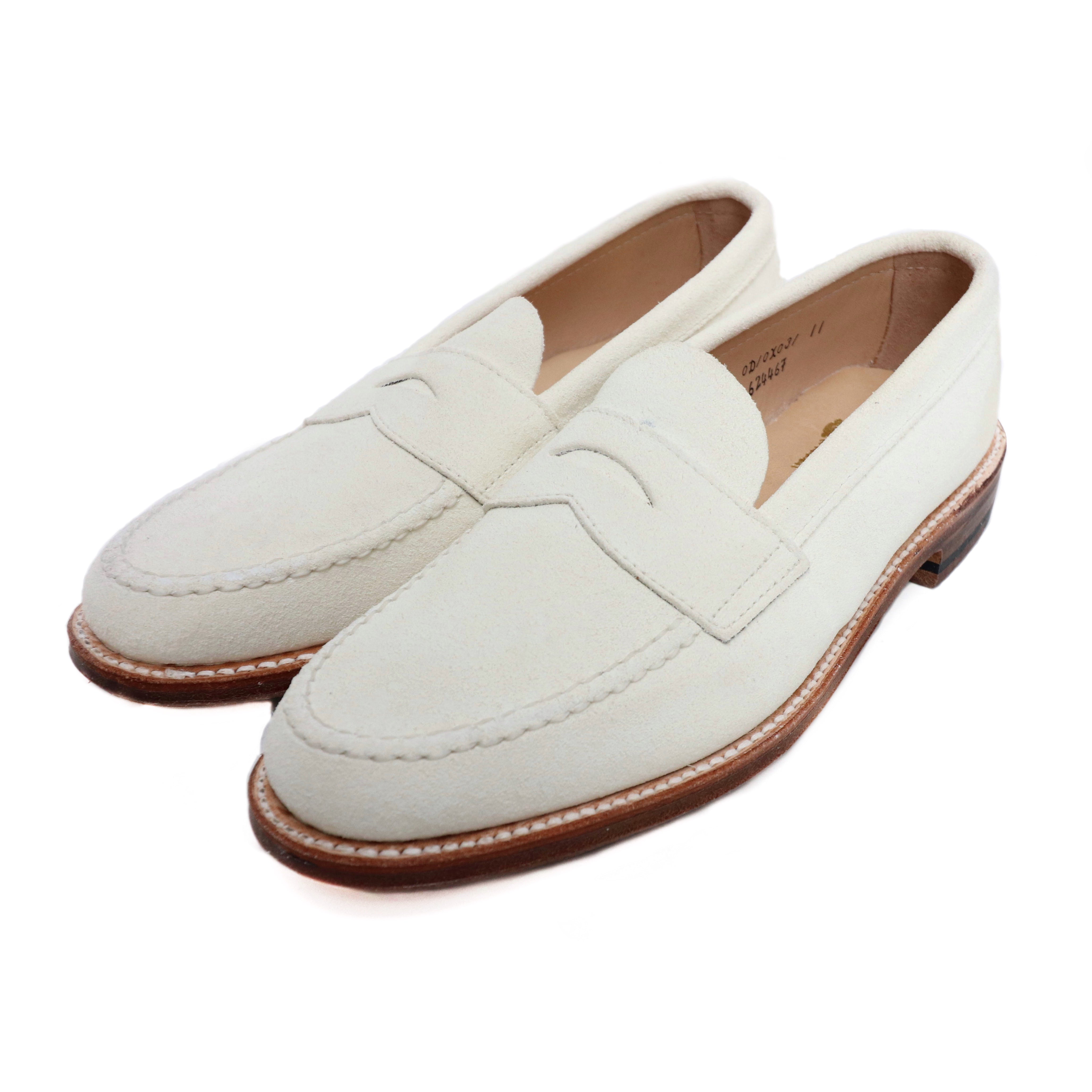 ALDEN 62446F WHITE UNLINED PENNY LOAFER COLONY CLOTHING