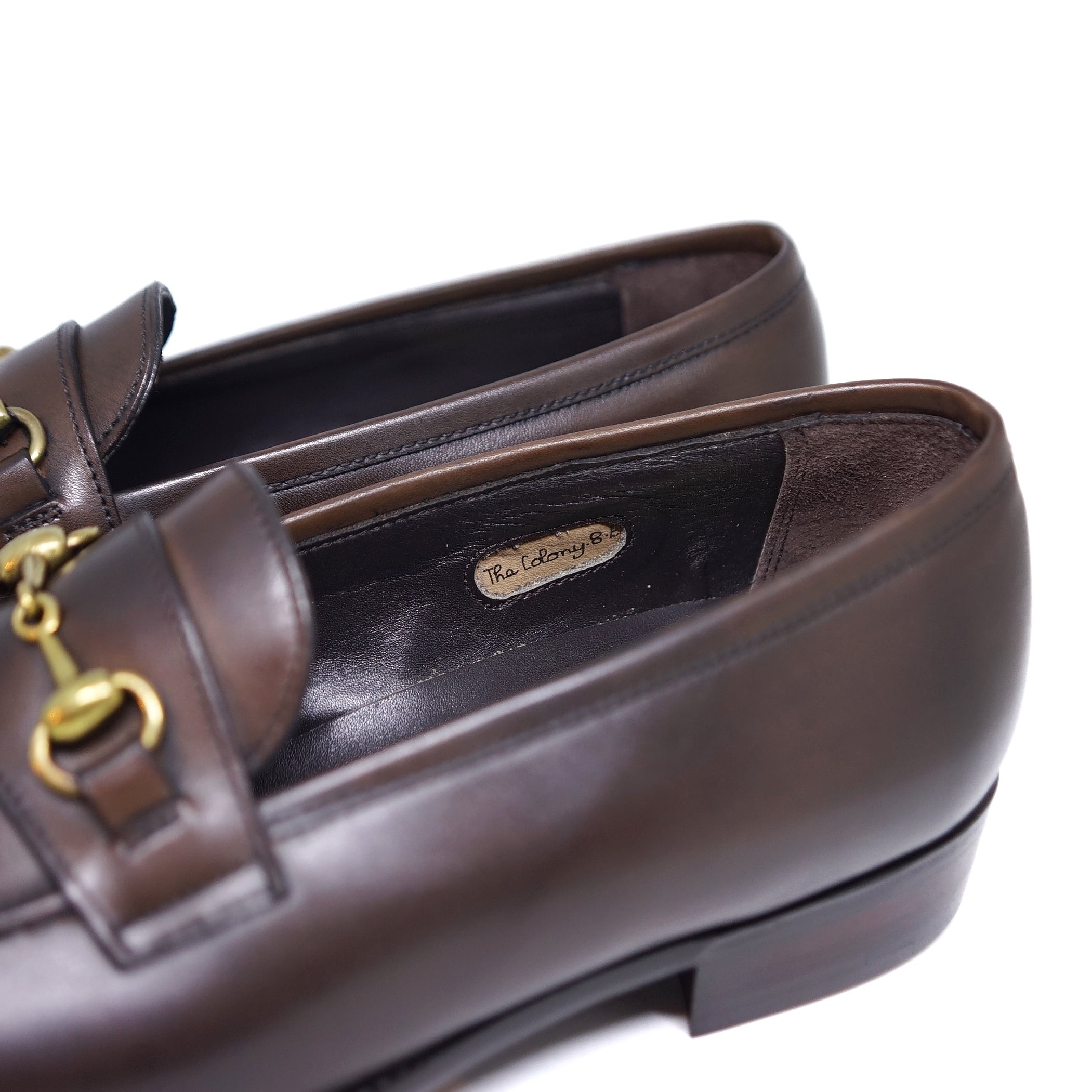 GEORGE CLEVERLEY / THE COLONY ANTIQUE DARK BROWN LOAFERS