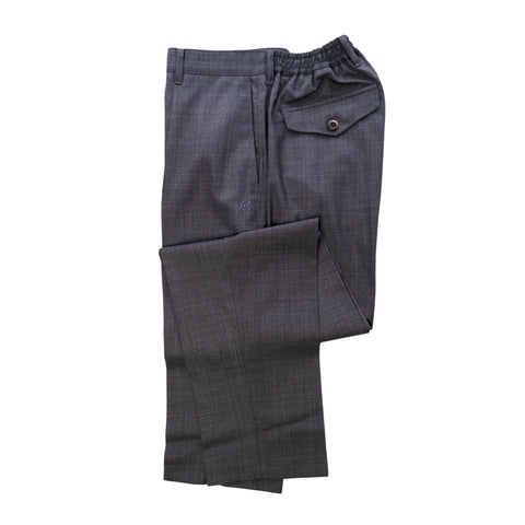 COLONY CLOTHING / ONE PLEAT TROUSERS SHARK SKIN  / CC21-PT01-1