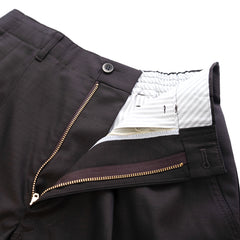 COLONY CLOTHING / TWO PLEATS WIDE RIP STOP TROUSERS  / CC21-PT02