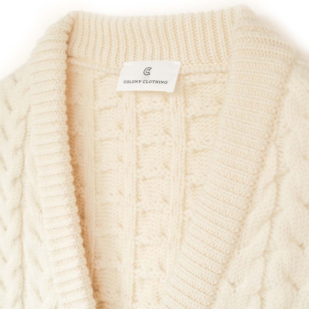 COLONY CLOTHING / CABLE KNIT CARDIGAN / CC2202-KN01