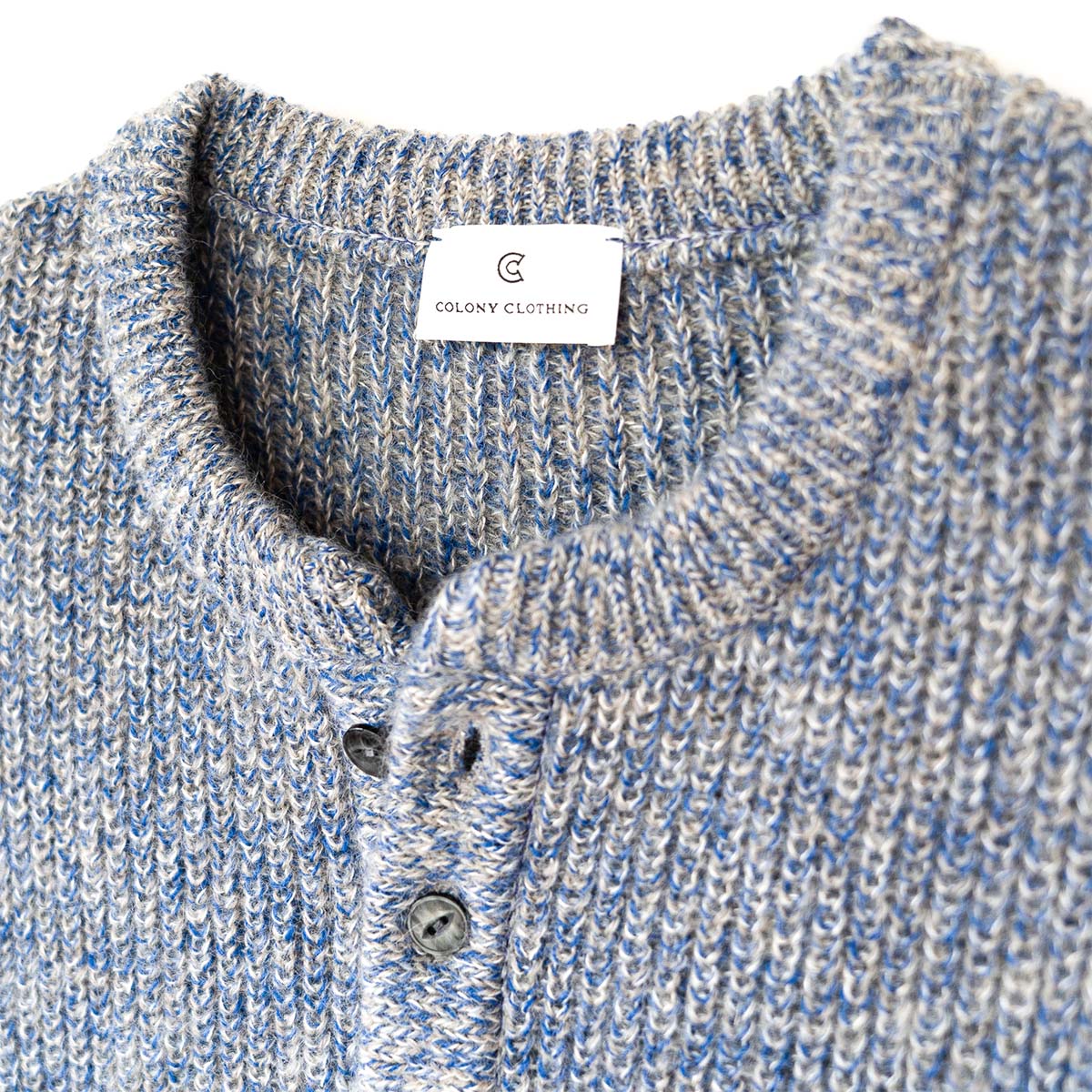 COLONY CLOTHING / HENLEY KNIT / CC2202-KN02
