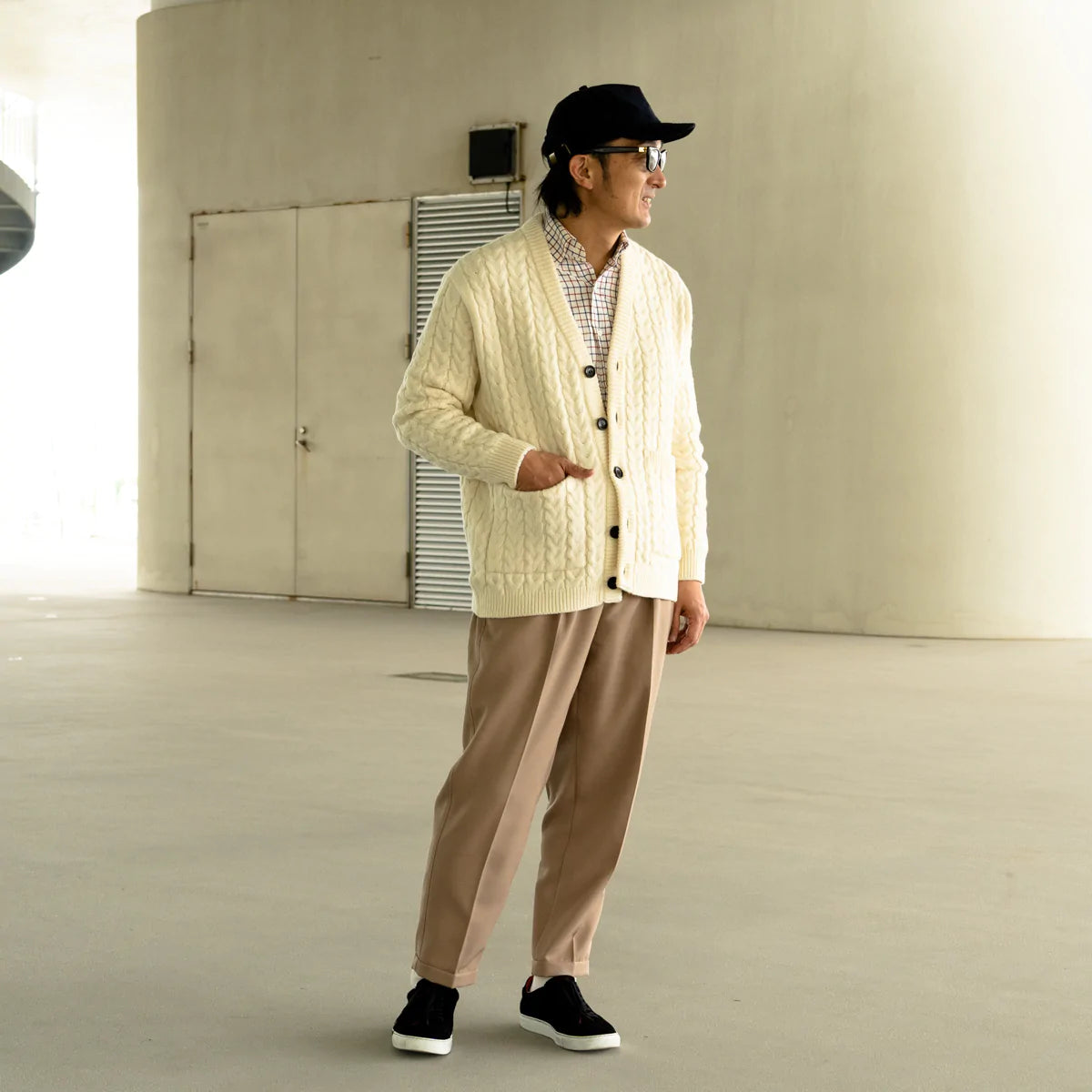 COLONY CLOTHING / CABLE KNIT CARDIGAN / CC2202-KN01