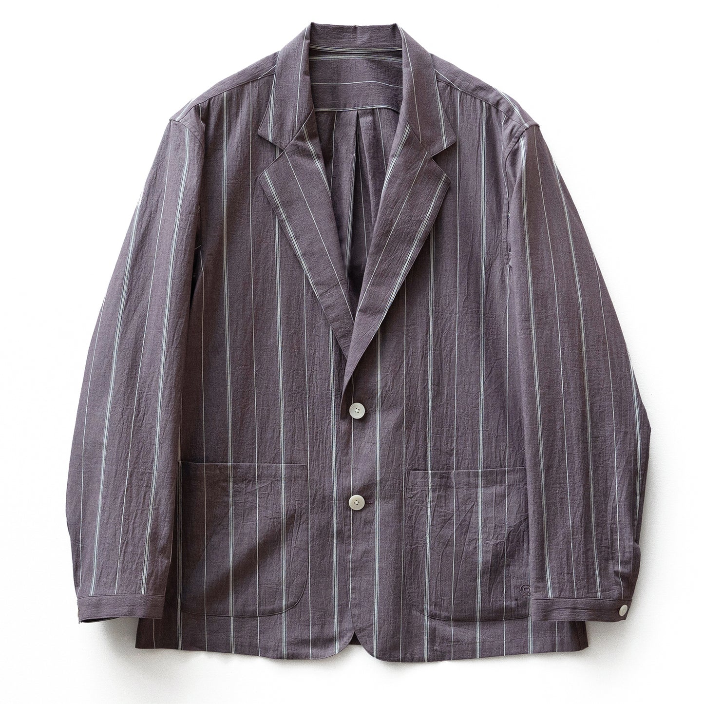 COLONY CLOTHING / COTTON STRIPED LOUNGE JACKET / CC2301-JK01S-1