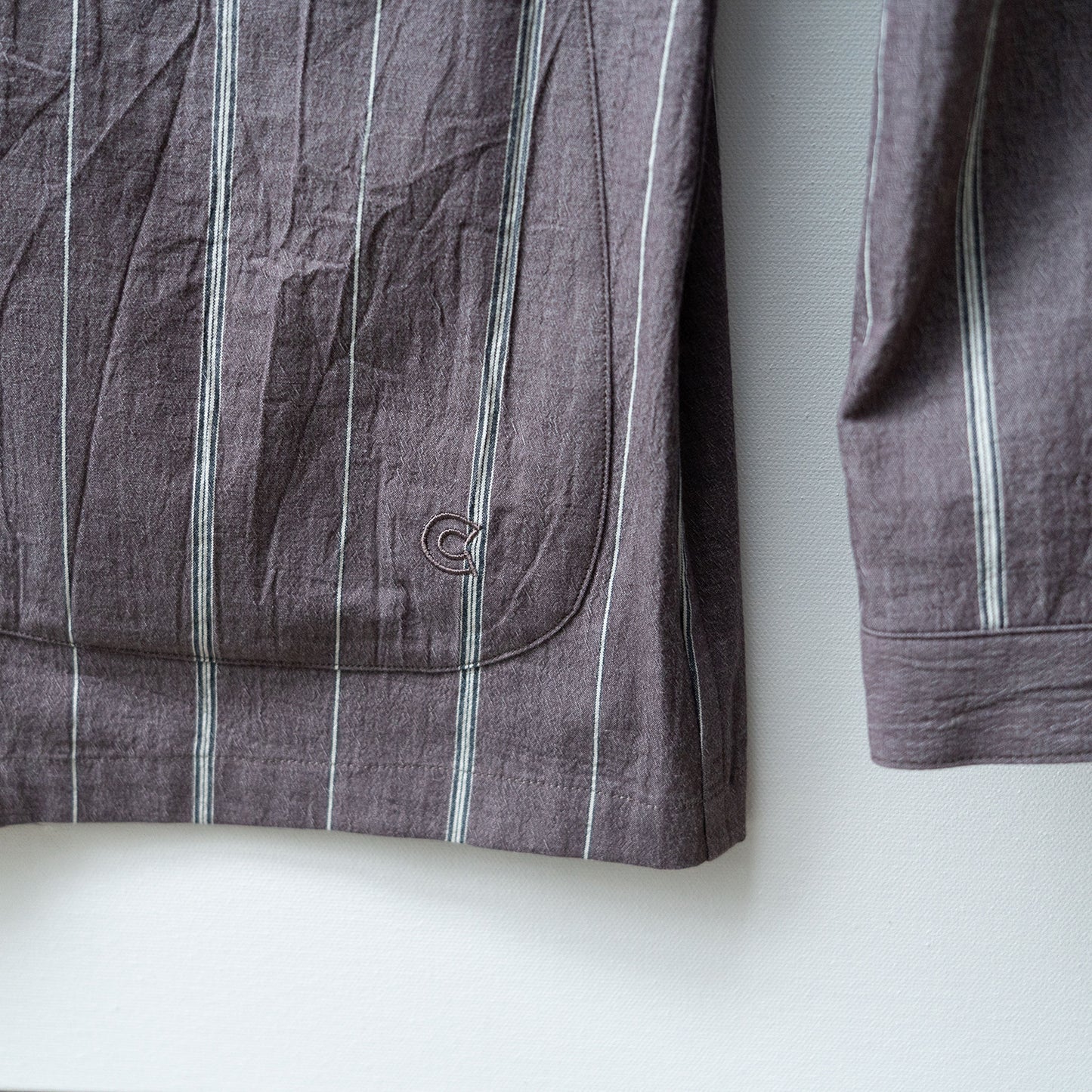 COLONY CLOTHING / COTTON STRIPED LOUNGE JACKET / CC2301-JK01S-1