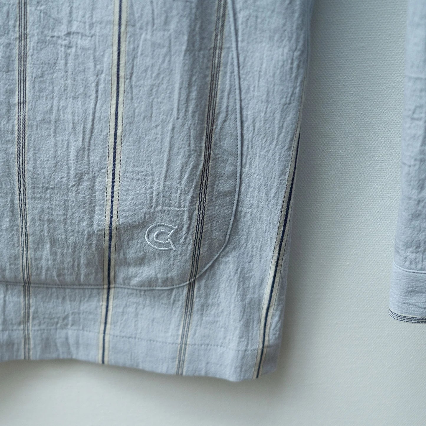 COLONY CLOTHING / COTTON STRIPED LOUNGE JACKET / CC2301-JK01S-1