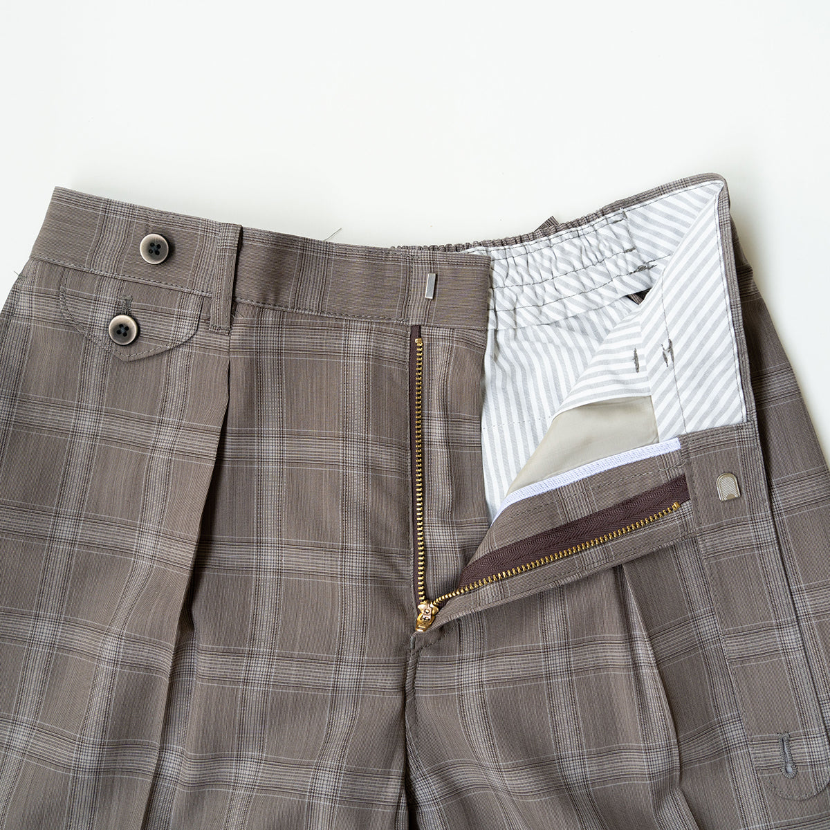 COLONY CLOTHING / BROWN CHECK PANTS / CC2301-PT01-05