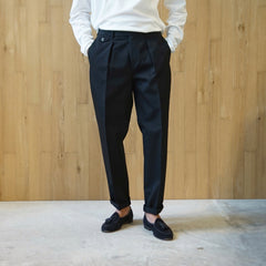 COLONY CLOTHING / WOOL ONE PLEATED PERENNIAL TROUSERS / CC20FW-PT02