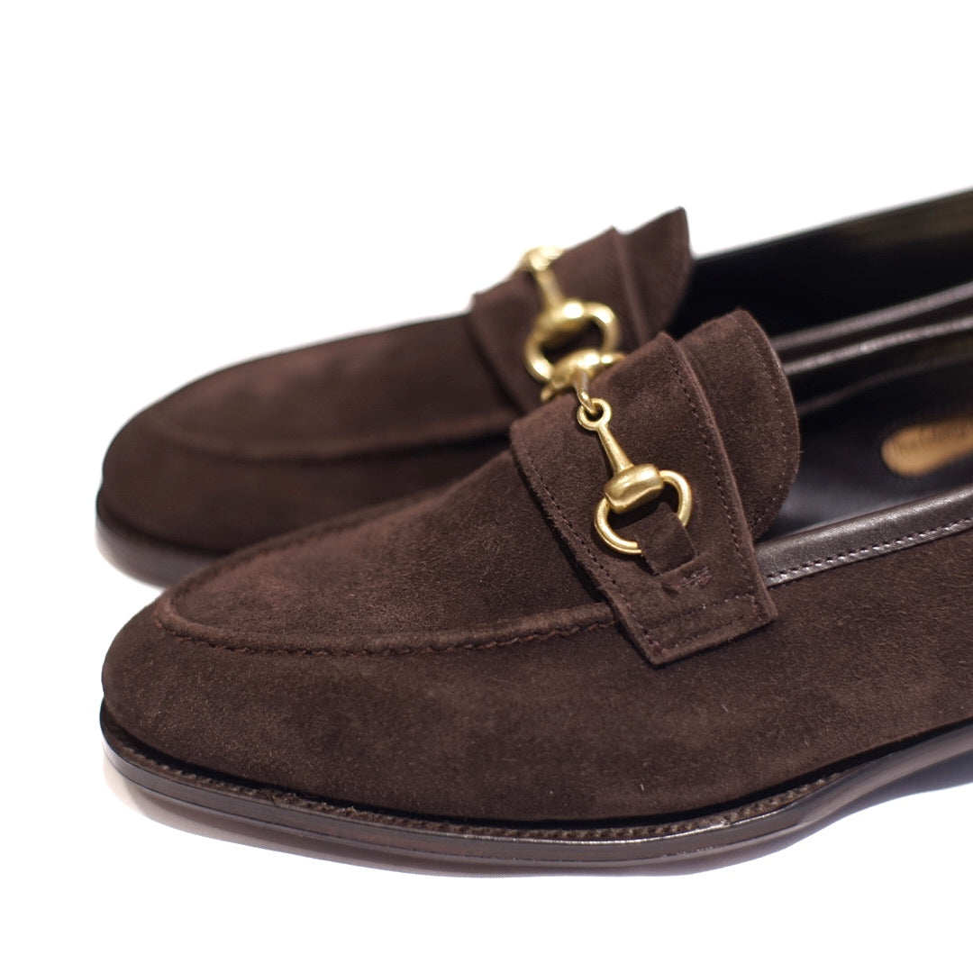GEORGE CLEVERLEY / THE COLONY DARK BROWN BUCKSKIN LOAFERS