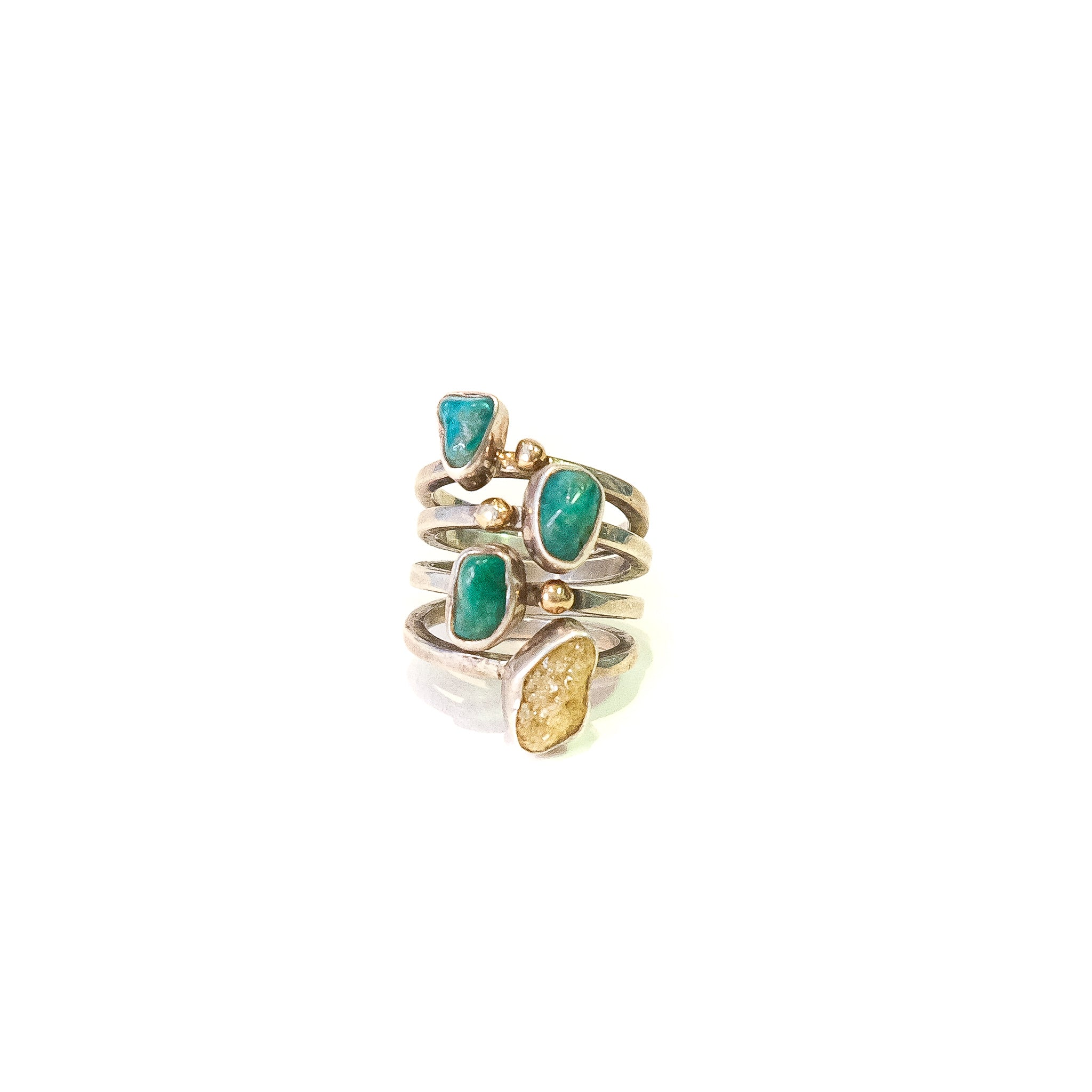 VINTAGE INDIAN JEWELRY / TURQUOISE RING