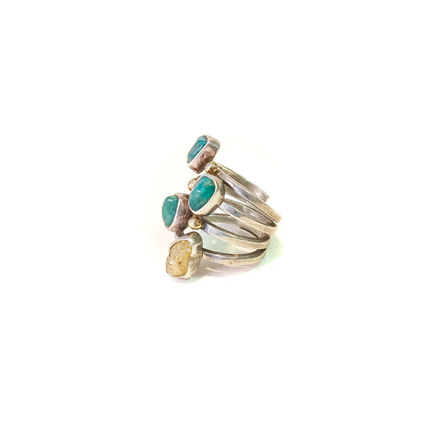 VINTAGE INDIAN JEWELRY / TURQUOISE RING