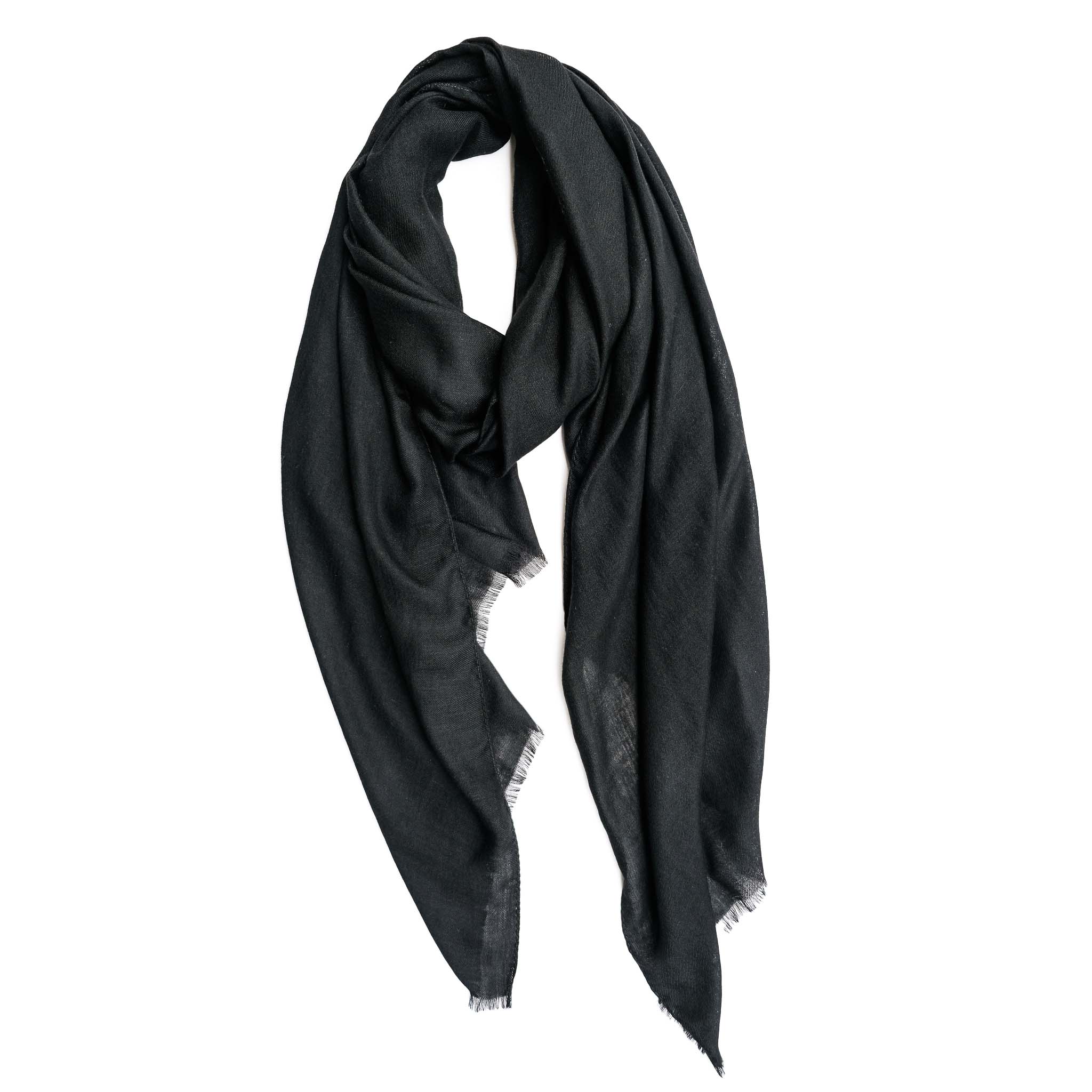 PIACENZA / CASHMERE STOLE BLACK