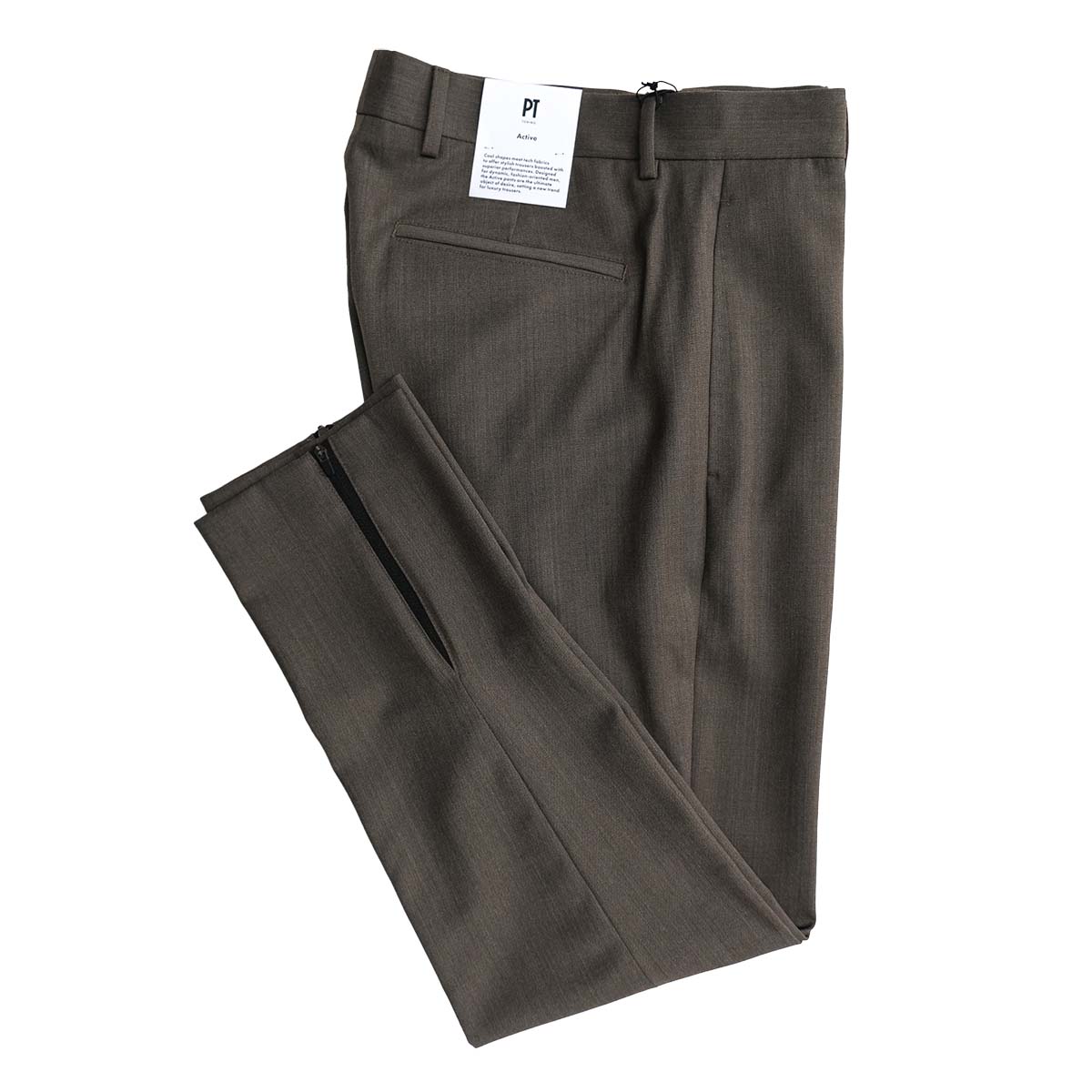 PT TORINO / BROWN ACTIVE PANTS